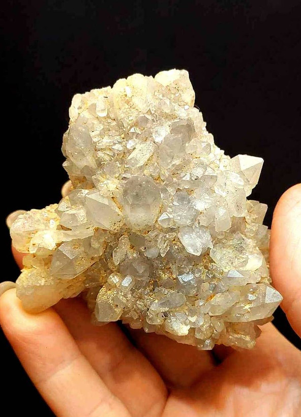 سنگ کلاستر کواترز شفاف ،طبیعی ومعدنیk22